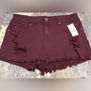 Distressed Jean Shorts
